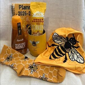 Honey Bee-Themed Gift Bundle in Bright Yellow